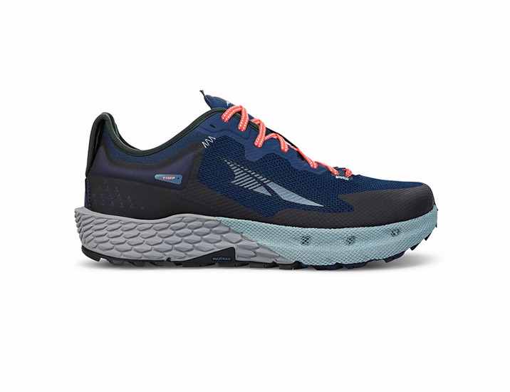 Black / Blue Men's Altra Running Timp 4 Trail Running Shoes | 31809-NLUW