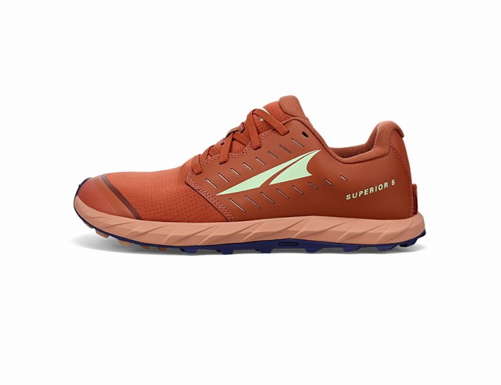 Brown Men's Altra Running Superior 5 Trail Running Shoes | 28475-TUWQ