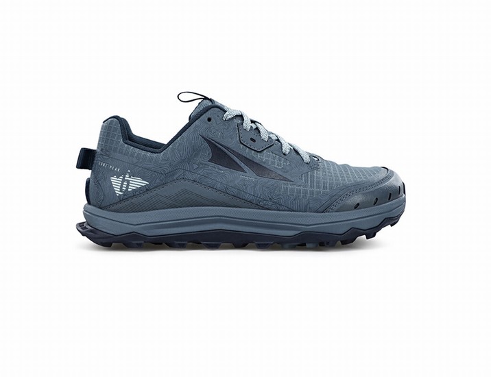 Grey / Light Blue Women's Altra Running Lone Peak 6 Trail Running Shoes | 50769-HNKJ