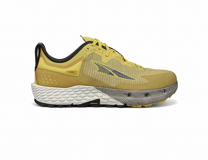 Grey / Yellow Men's Altra Running Timp 4 Trail Running Shoes | 25467-KOEQ