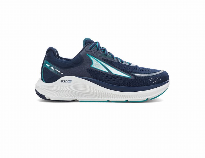 Navy / White Women's Altra Running Paradigm 6 Road Running Shoes | 49163-VFQO