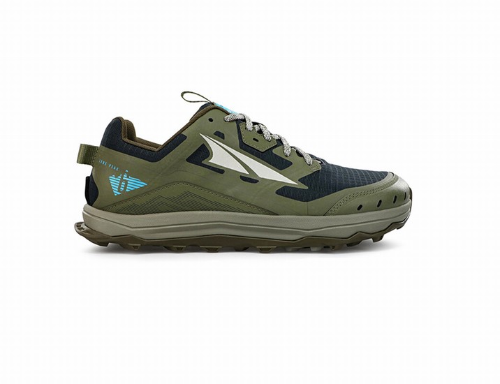 Olive / Black Men's Altra Running Lone Peak 6 Trail Running Shoes | 52487-RKZL