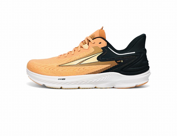 Orange / Black Men's Altra Running Torin 6 Road Running Shoes | 49308-EQCT