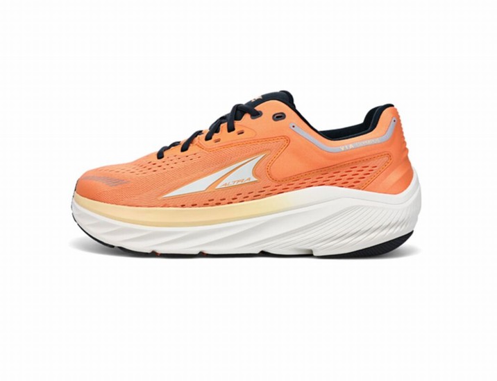 Orange / White / Black Men's Altra Running Via Olympus Road Running Shoes | 08417-DROJ