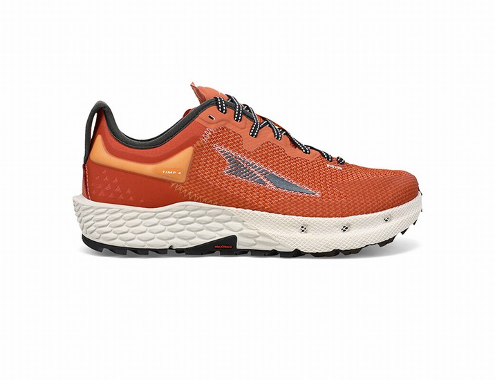 Orange / White Women's Altra Running Timp 4 Trail Running Shoes | 91047-QCDT