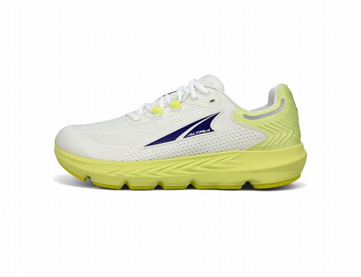 White / Green Women's Altra Running Provision 7 Road Running Shoes | 14730-NPRT