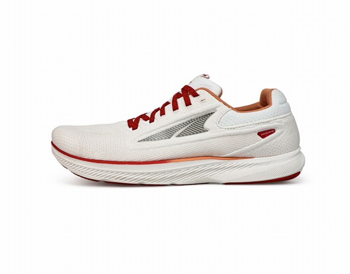 White / Red Men's Altra Running Escalante 3 Road Running Shoes | 32867-UWTP