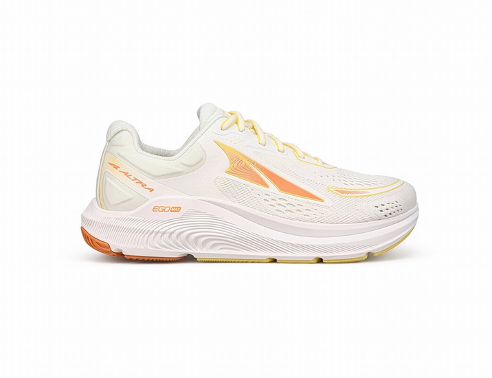 Yellow / White Women's Altra Running Paradigm 6 Road Running Shoes | 48921-NEFU