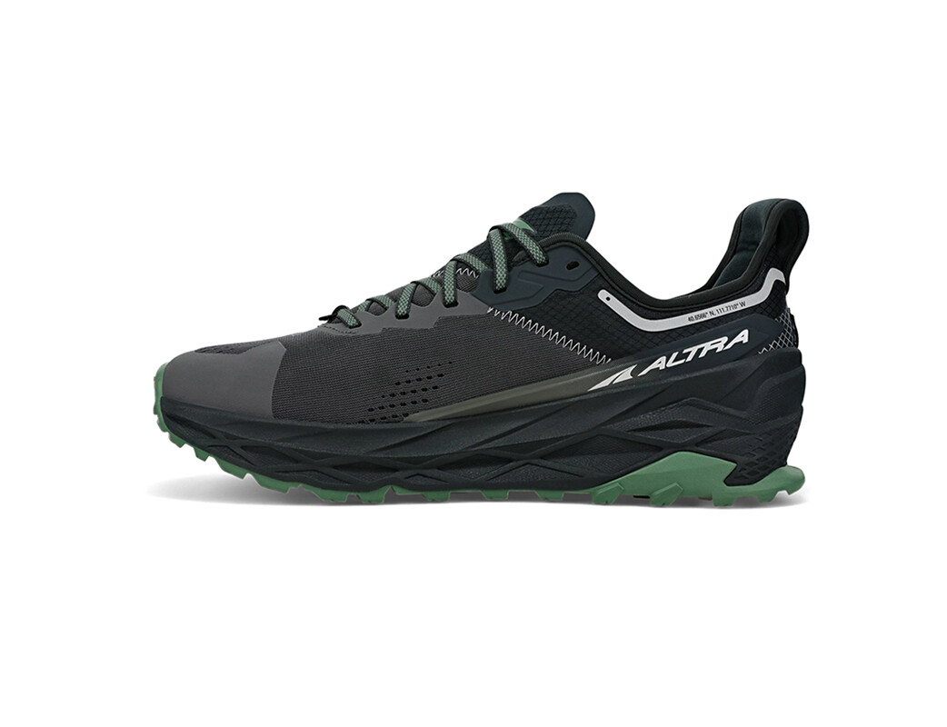 Black / Grey Men's Altra Running Olympus 5 Trail Running Shoes | 80749-ZESP