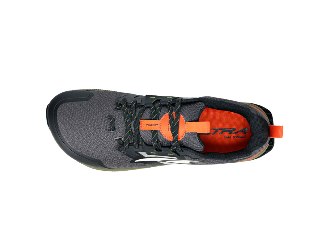 Black / Grey / Orange / Green Men's Altra Running Lone Peak 7 Trail Running Shoes | 30742-HMAC