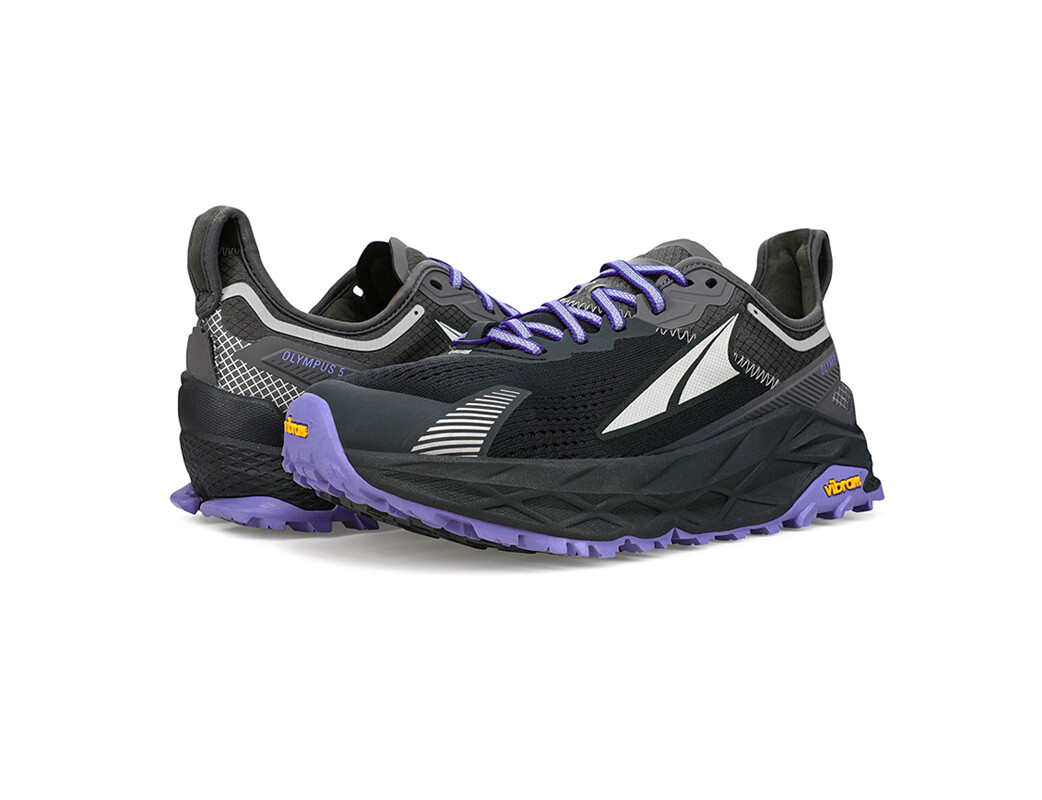 Black / Grey / Purple Women's Altra Running Olympus 5 Trail Running Shoes | 49376-MIPG