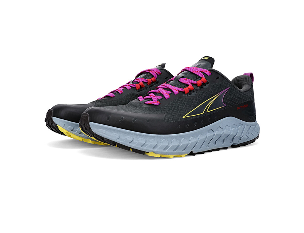 Black / Grey / Yellow Women's Altra Running Outroad Trail Running Shoes | 86214-KBUC