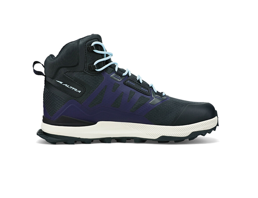 Black / Navy Women's Altra Running Lone Peak Mid All-Wthr 2 Trail Running Shoes | 04576-CTMR