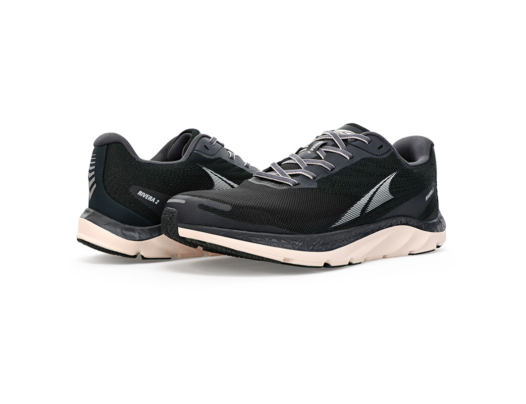 Black / Pink Women's Altra Running Rivera 2 Road Running Shoes | 14683-MFVJ