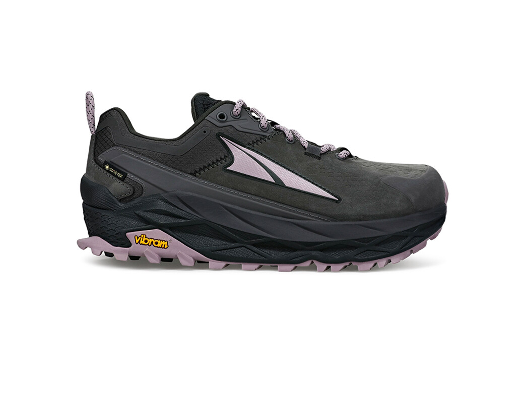 Black / Purple Women\'s Altra Running Olympus Low GTX Hiking Shoes | 72546-KOWA