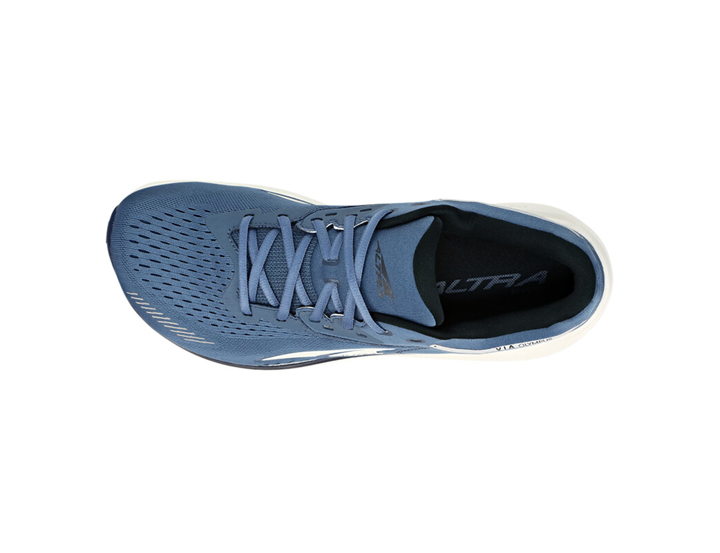 Blue / Black / White Men's Altra Running Via Olympus Road Running Shoes | 08359-SATO