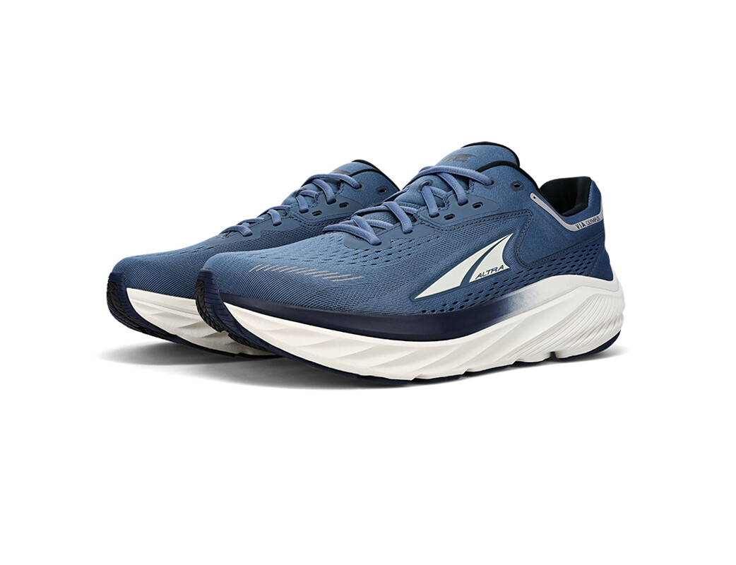 Blue / Black / White Men's Altra Running Via Olympus Road Running Shoes | 08359-SATO