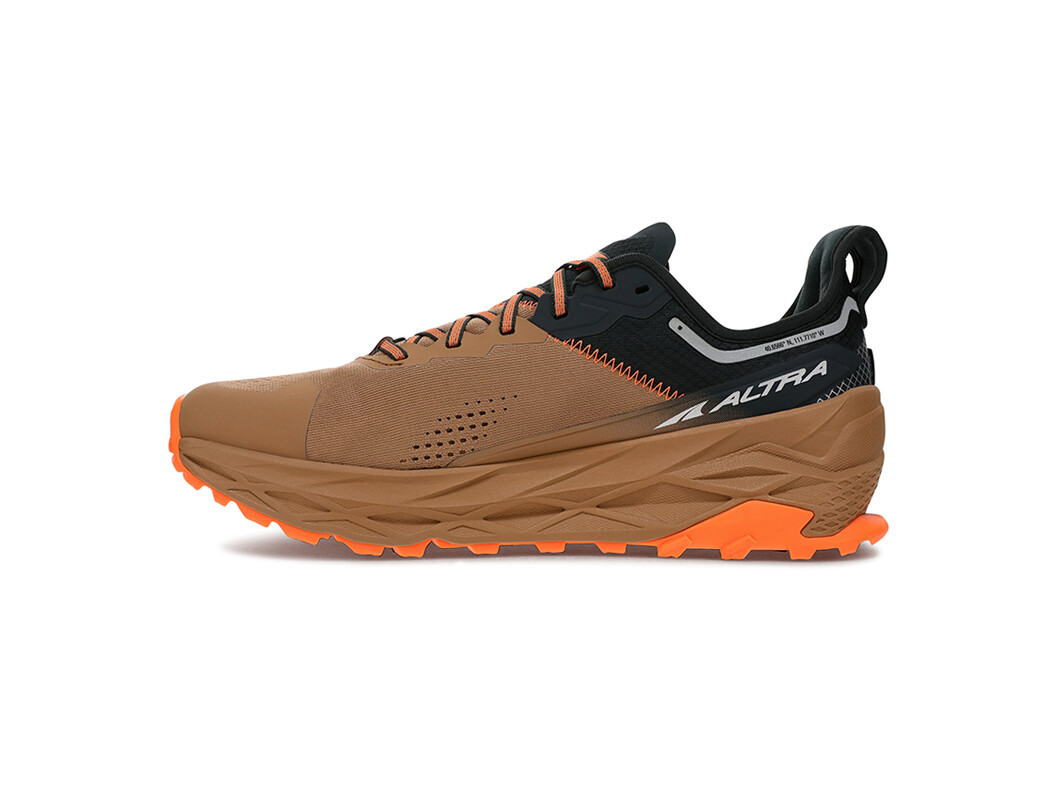 Brown / Black Men's Altra Running Olympus 5 Trail Running Shoes | 57930-RXAH