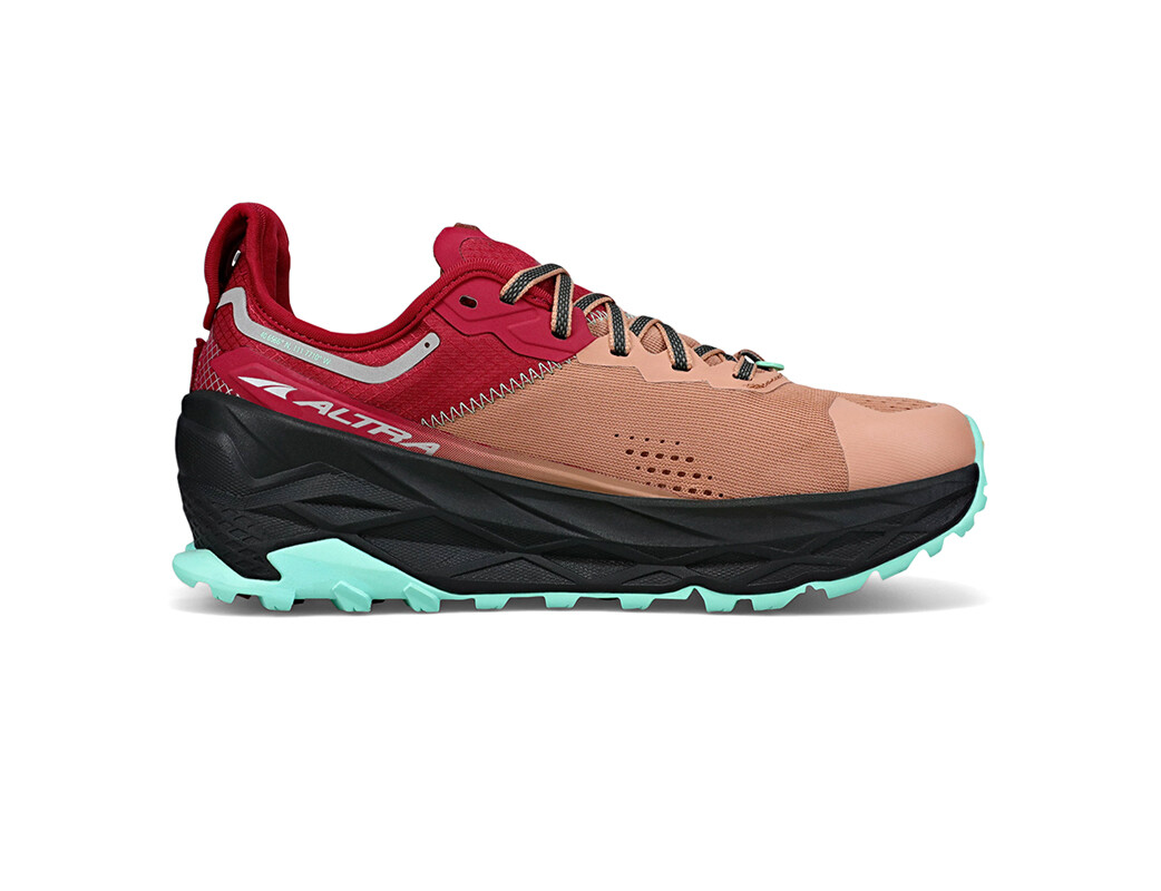 Brown / Red / Black Women's Altra Running Olympus 5 Trail Running Shoes | 38795-QYPL