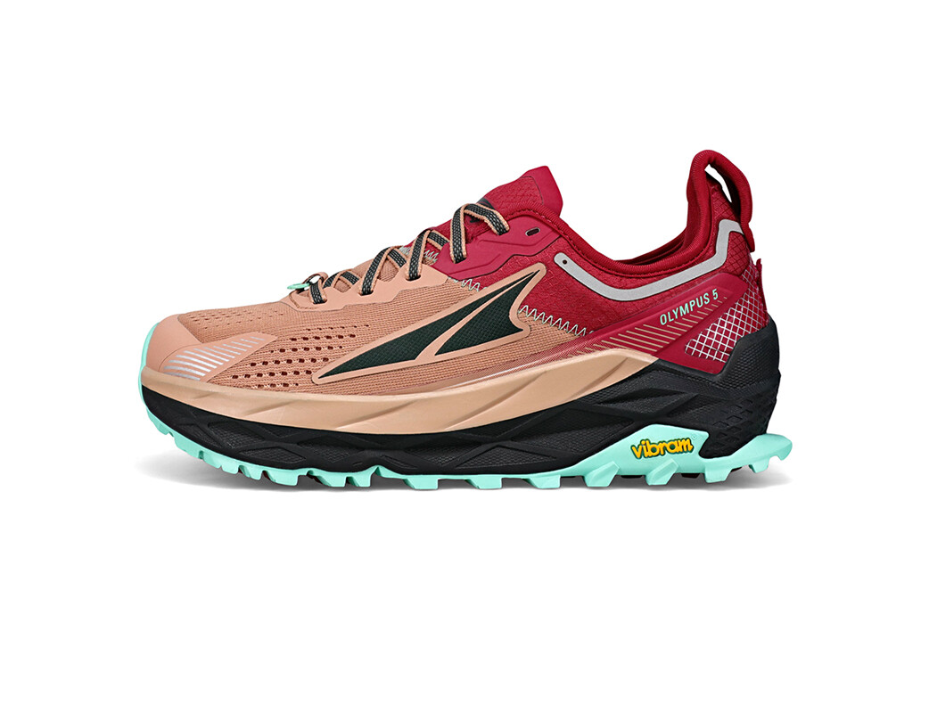 Brown / Red / Black Women\'s Altra Running Olympus 5 Trail Running Shoes | 38795-QYPL