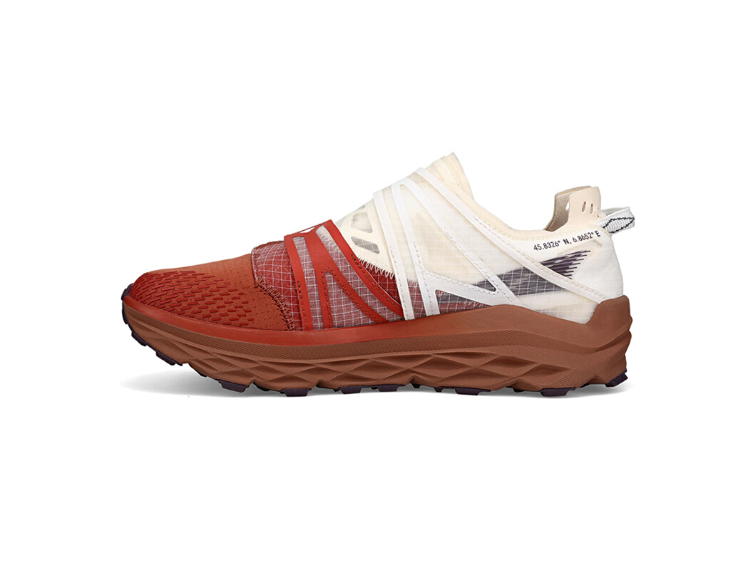 Burgundy / White Women's Altra Running Mont Blanc Boa Trail Running Shoes | 83057-ZQHB