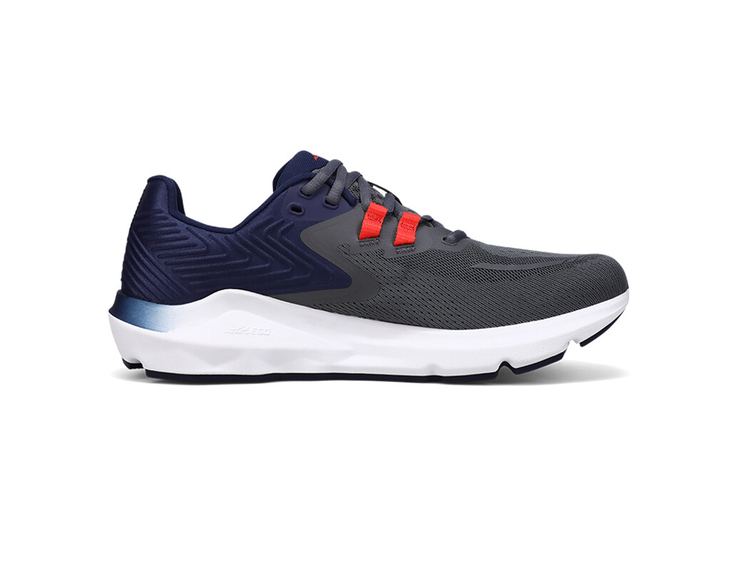 Dark Grey / Red / Navy Men's Altra Running Provision 7 Road Running Shoes | 15240-AVOK