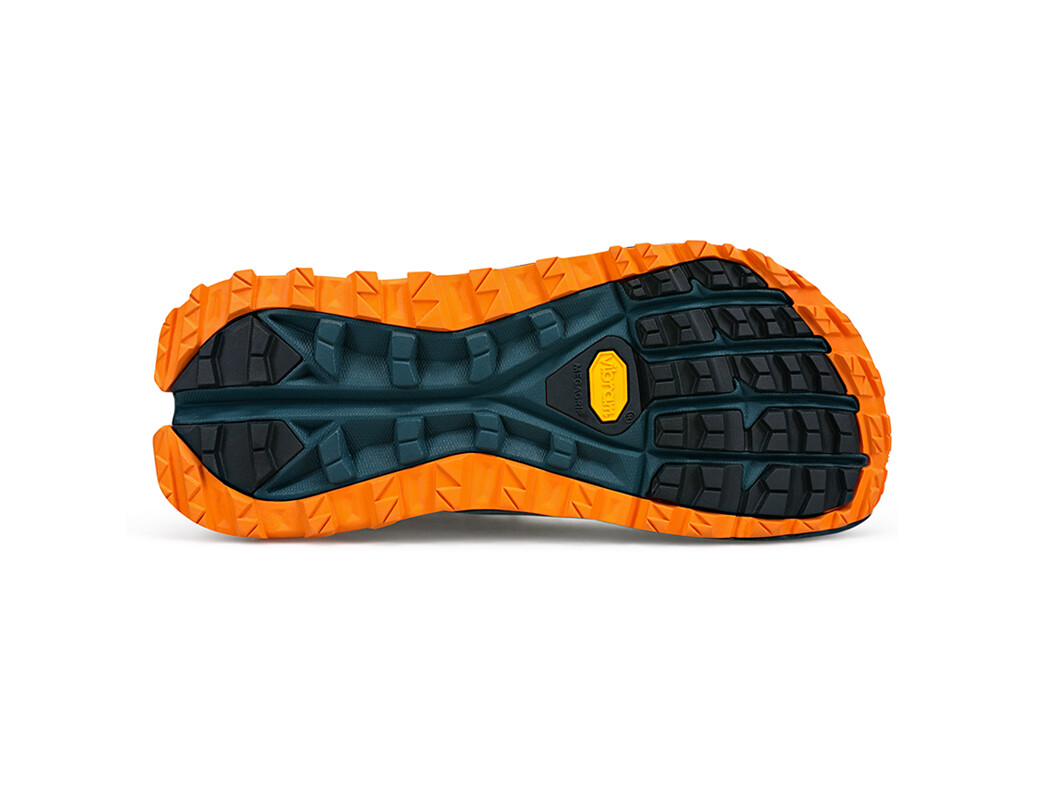 Deep Turquoise / Orange Men's Altra Running Olympus 5 Low GTX Hiking Shoes | 08713-IZSG