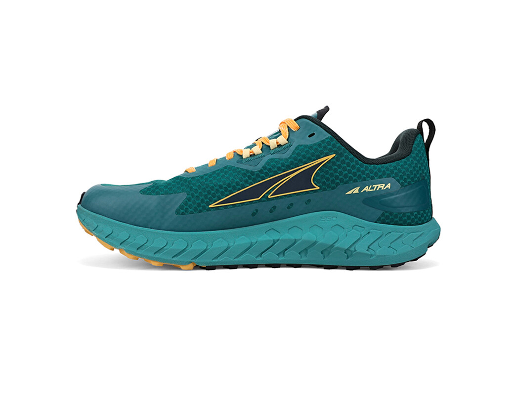 Deep Turquoise / Yellow Men's Altra Running Outroad Trail Running Shoes | 28754-FIME