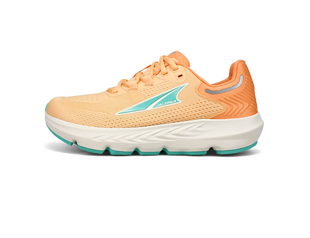 Green / Orange Women\'s Altra Running Provision 7 Road Running Shoes | 84793-ERSH