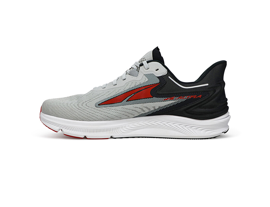 Grey / Red / Black Men's Altra Running Torin 6 Road Running Shoes | 04697-MCNF