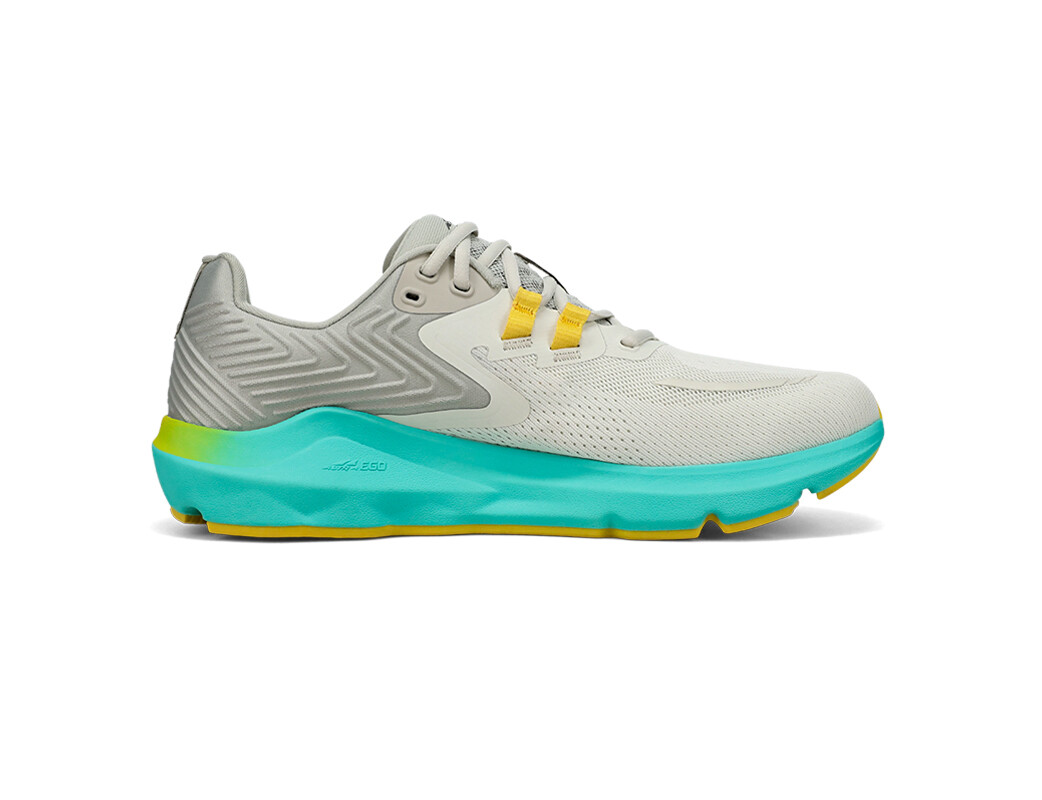 Grey / Yellow / Blue Men's Altra Running Provision 7 Road Running Shoes | 79861-TSWB