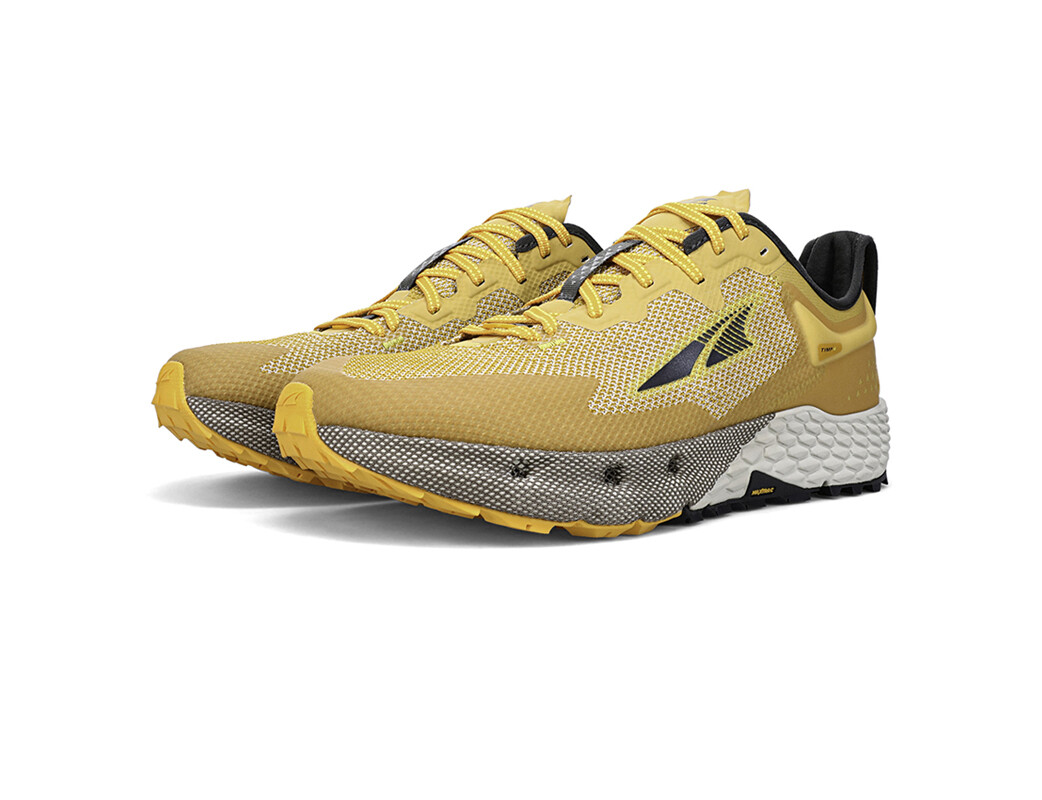 Grey / Yellow Men's Altra Running Timp 4 Trail Running Shoes | 25467-KOEQ