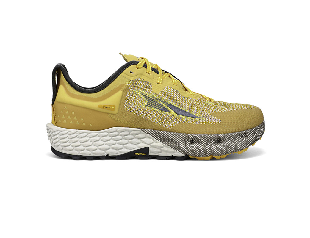 Grey / Yellow Men\'s Altra Running Timp 4 Trail Running Shoes | 25467-KOEQ