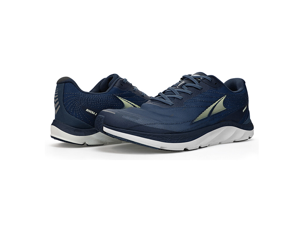 Navy / White Men's Altra Running Rivera 2 Road Running Shoes | 38904-JUWP