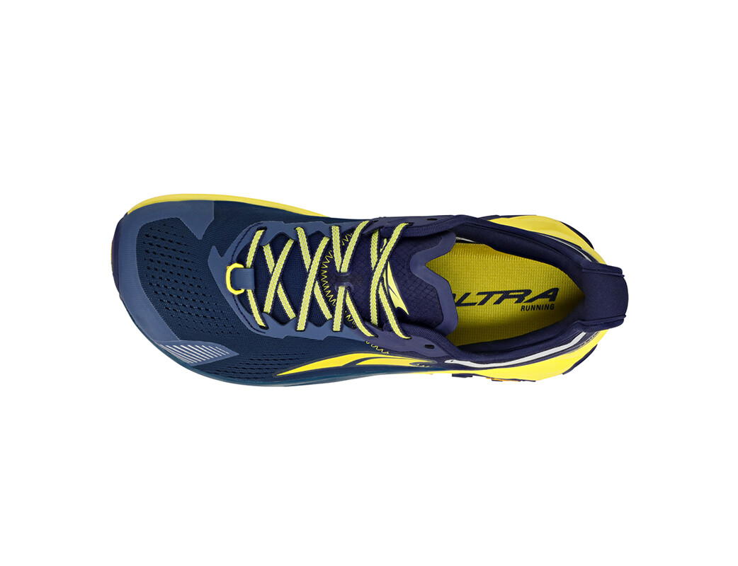 Navy / Yellow Men's Altra Running Olympus 5 Trail Running Shoes | 87249-VTSX