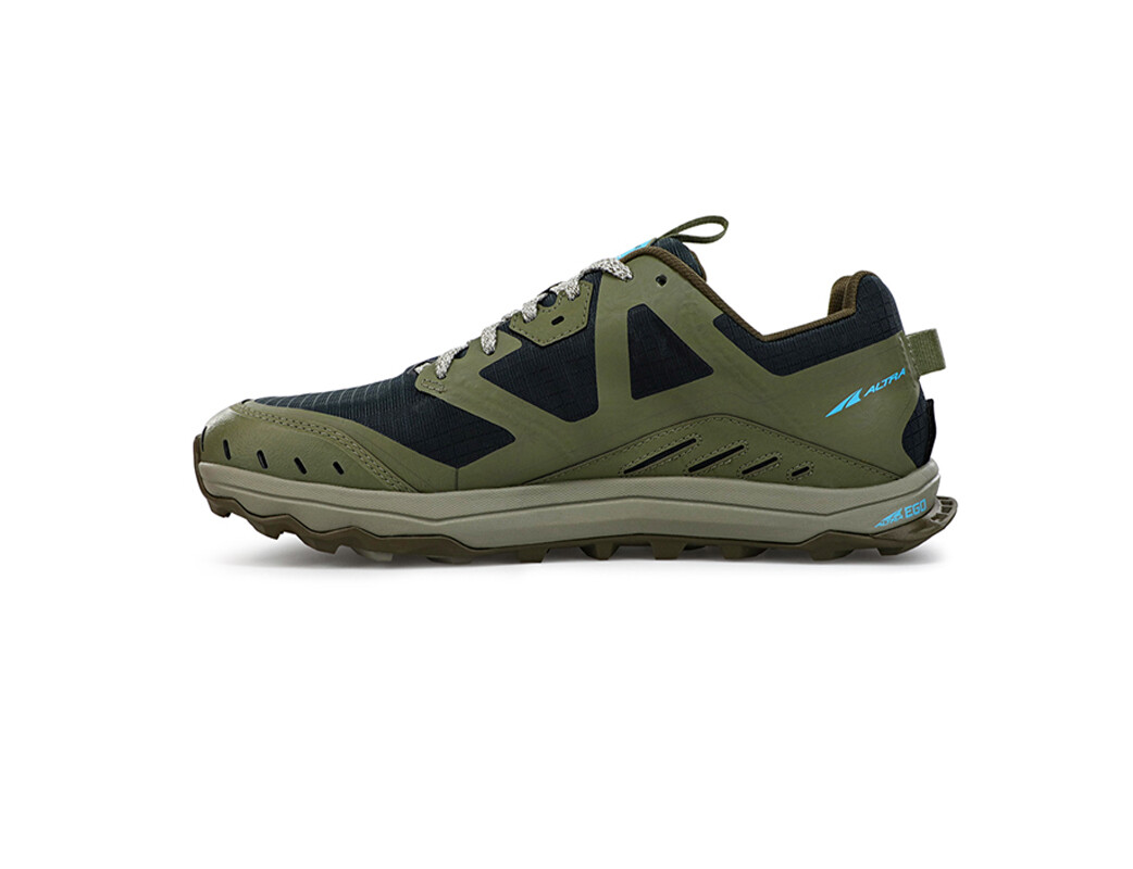 Olive / Black Men's Altra Running Lone Peak 6 Trail Running Shoes | 52487-RKZL