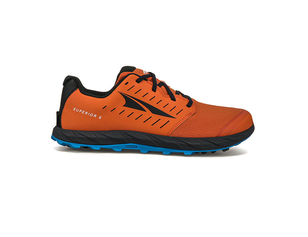 Orange / Black Men\'s Altra Running Superior 5 Trail Running Shoes | 16893-DHFR