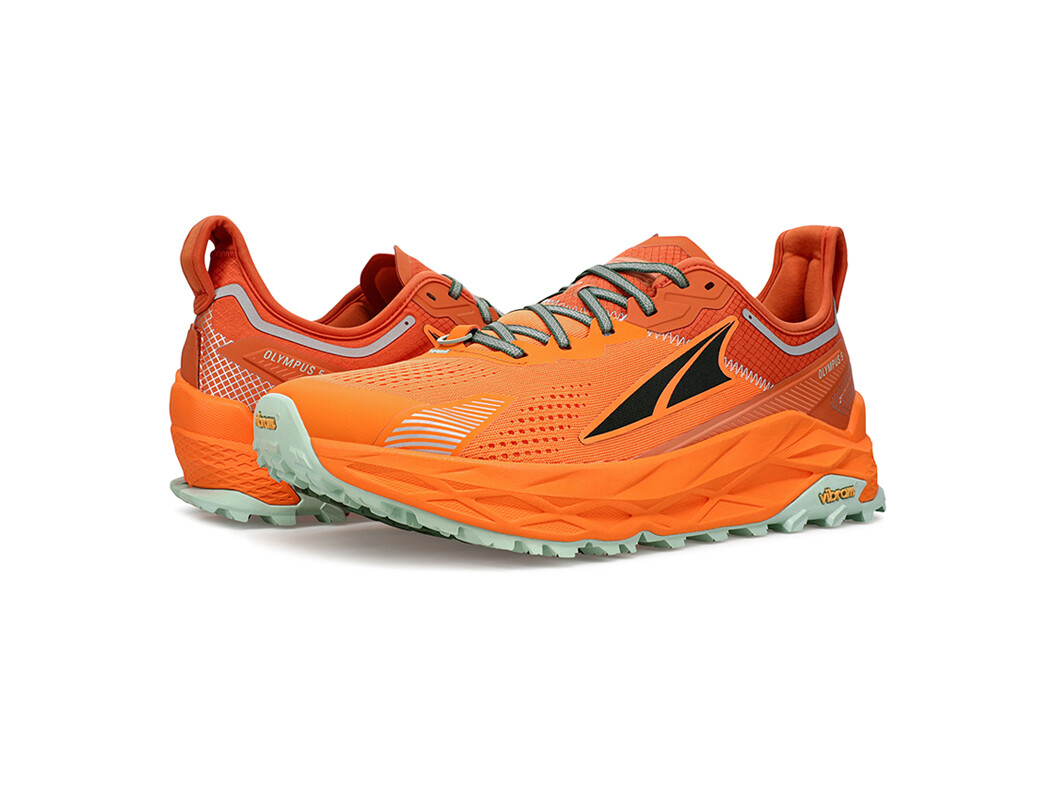 Orange Men's Altra Running Olympus 5 Trail Running Shoes | 39608-GOKA