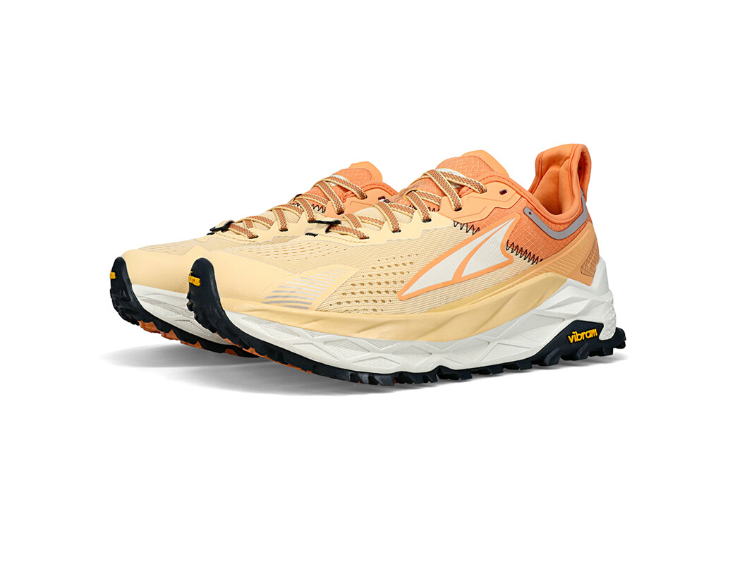 Orange / White Women's Altra Running Olympus 5 Trail Running Shoes | 47619-EVSY