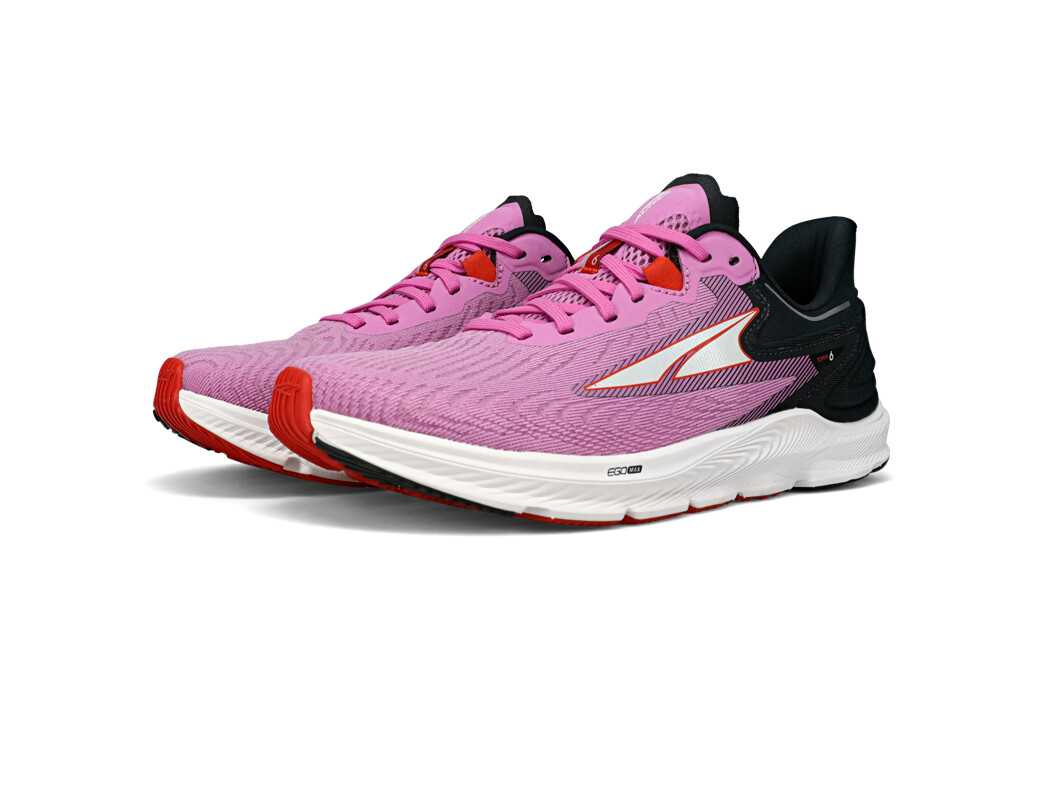 Pink / Black / Red Women's Altra Running Torin 6 Road Running Shoes | 94621-NHQI