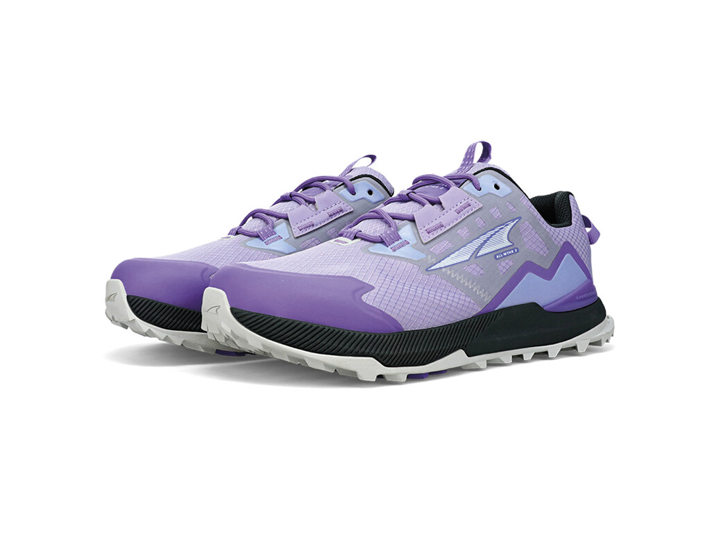 Purple Women's Altra Running Lone Peak Low All-Wthr 2 Trail Running Shoes | 61570-CXRU