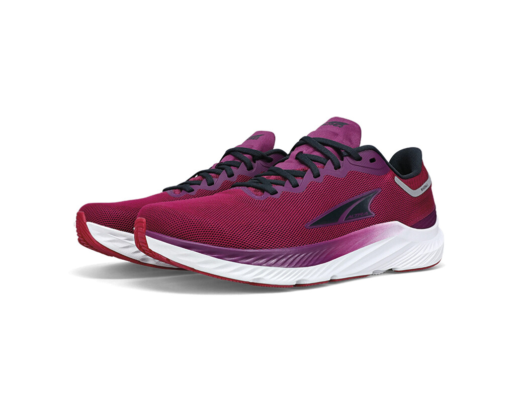 Red / Purple / White Women's Altra Running Rivera 3 Road Running Shoes | 76819-HWJQ