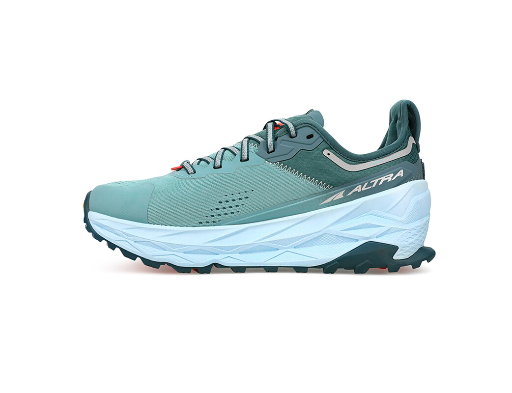 Turquoise / Orange Women's Altra Running Olympus 5 Trail Running Shoes | 14520-OHMD