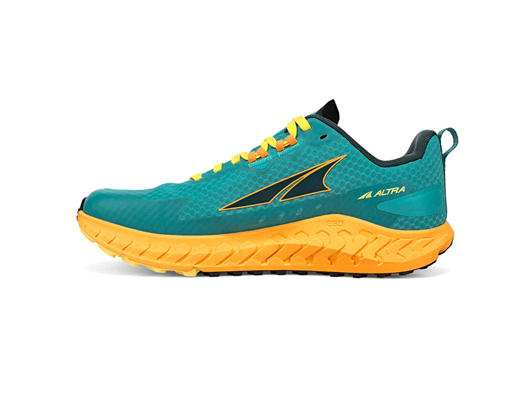 Turquoise / Yellow Women's Altra Running Outroad Trail Running Shoes | 37621-ANRS