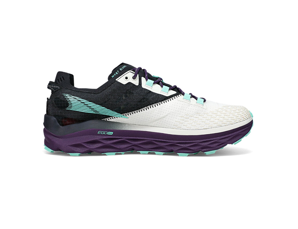 White / Black / Green Women's Altra Running Mont Blanc Trail Running Shoes | 05416-XRUF