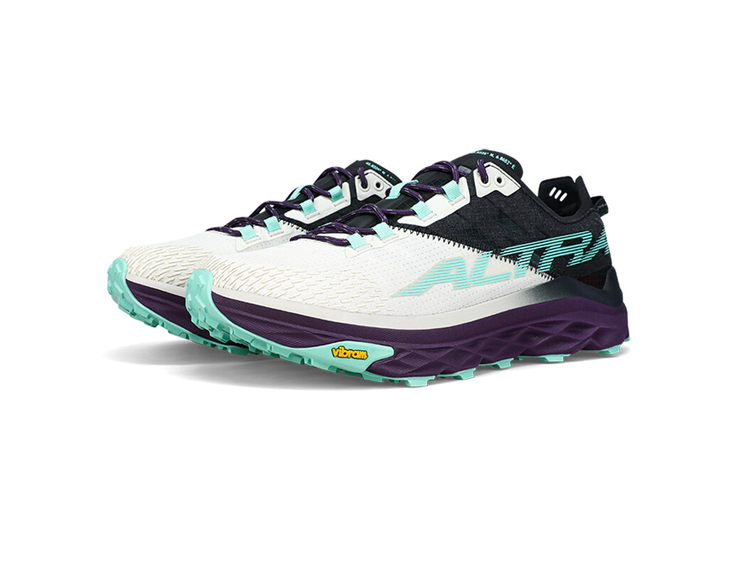 White / Black / Green Women's Altra Running Mont Blanc Trail Running Shoes | 05416-XRUF