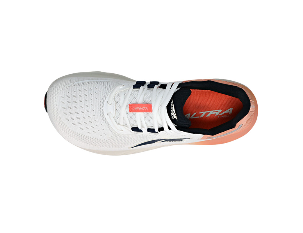 White / Black / Orange Women's Altra Running Provision 7 Road Running Shoes | 50314-YUQZ