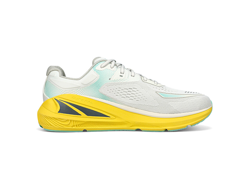 White / Blue / Yellow Men's Altra Running Paradigm 6 Road Running Shoes | 03972-TZYG