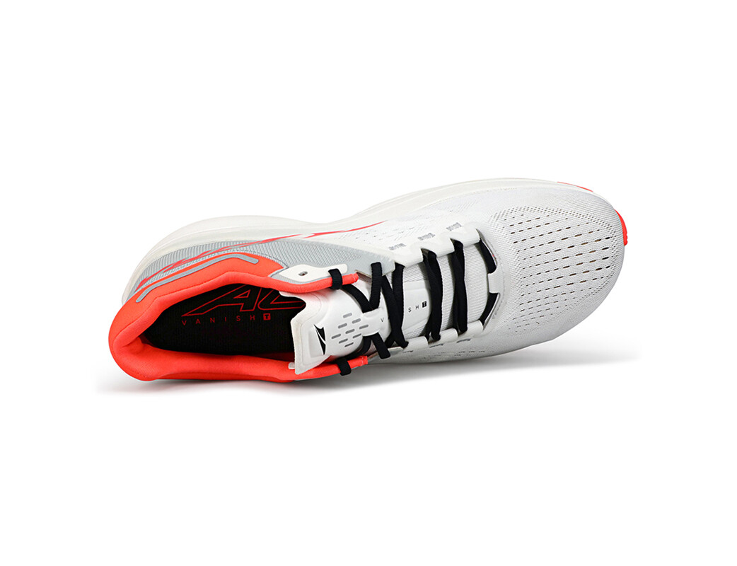 White / Coral Men's Altra Running Vanish Tempo Road Running Shoes | 92176-VOGM