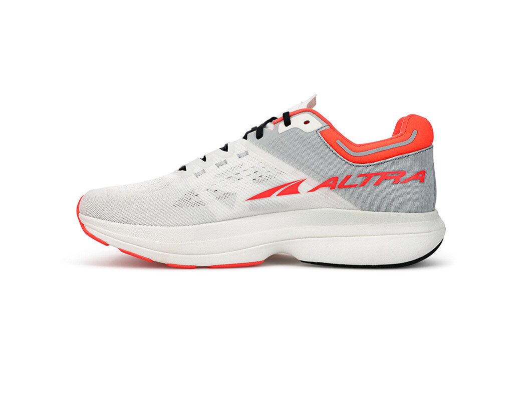 White / Coral Men's Altra Running Vanish Tempo Road Running Shoes | 92176-VOGM